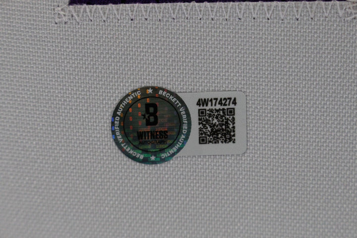 Blake Cashman Autographed/Signed Pro Style XL Purple Jersey Beckett WIT 52784