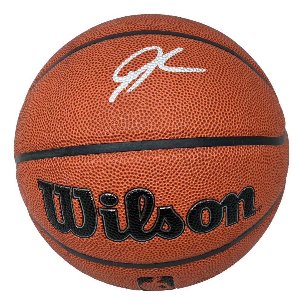 Giannis Antetokounmpo Milwaukee Bucks Signed NBA Wilson I/O Basketball BAS