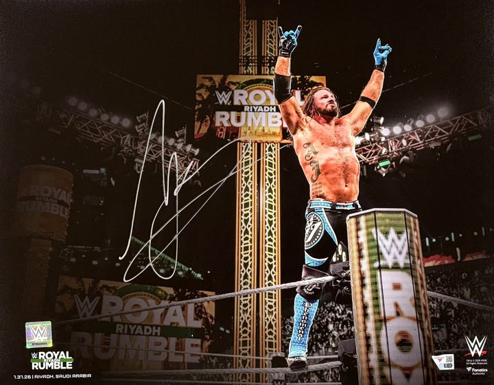 AJ Styles Signed 16x20 WWE Retirement Photo Fanatics