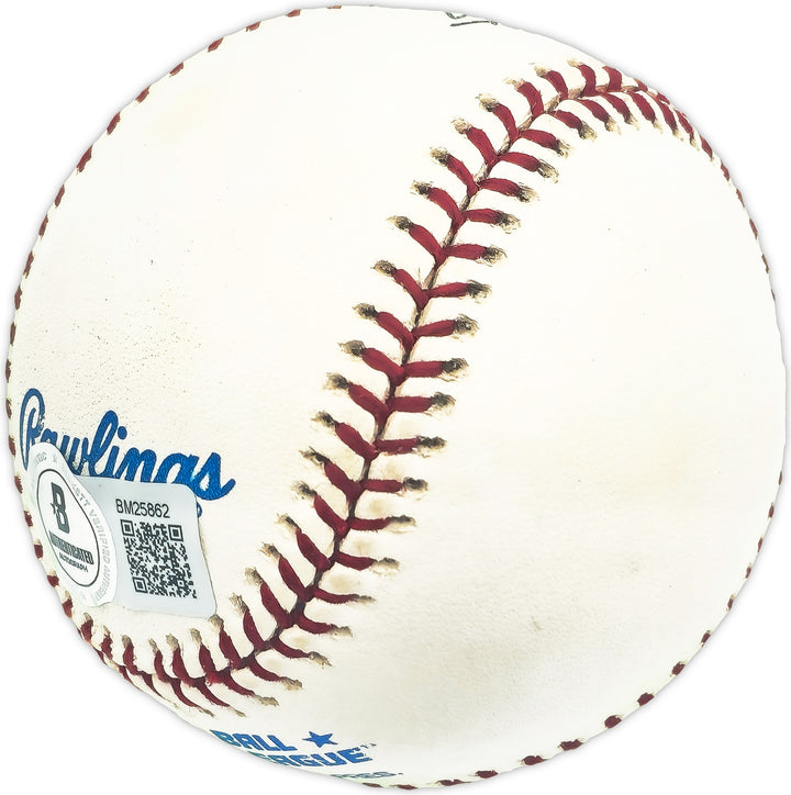 Matt Batts Signed AL Baseball Boston Red Sox, Cincinnati Reds Beckett #BM25862