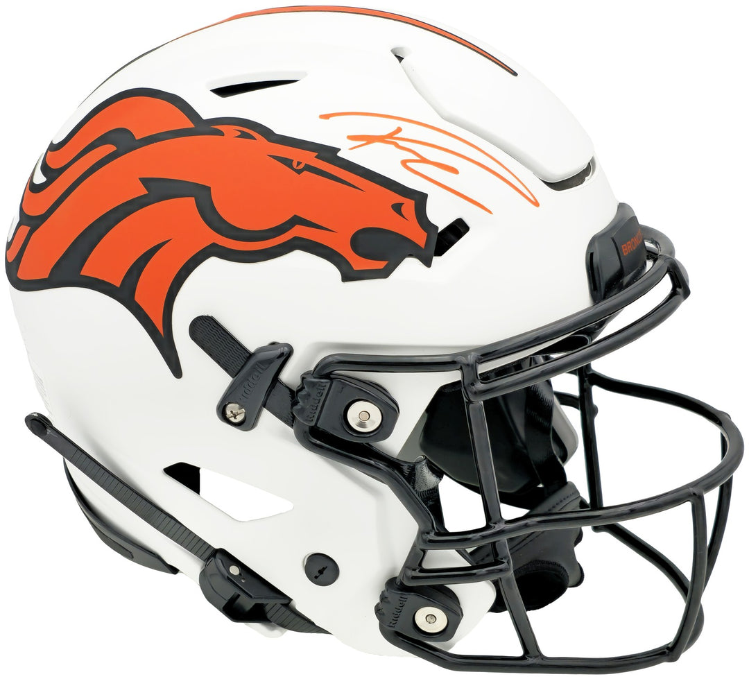 Russell Wilson Auto Broncos Lunar Eclipse White Full Hyper Flex Helmet Fanatics