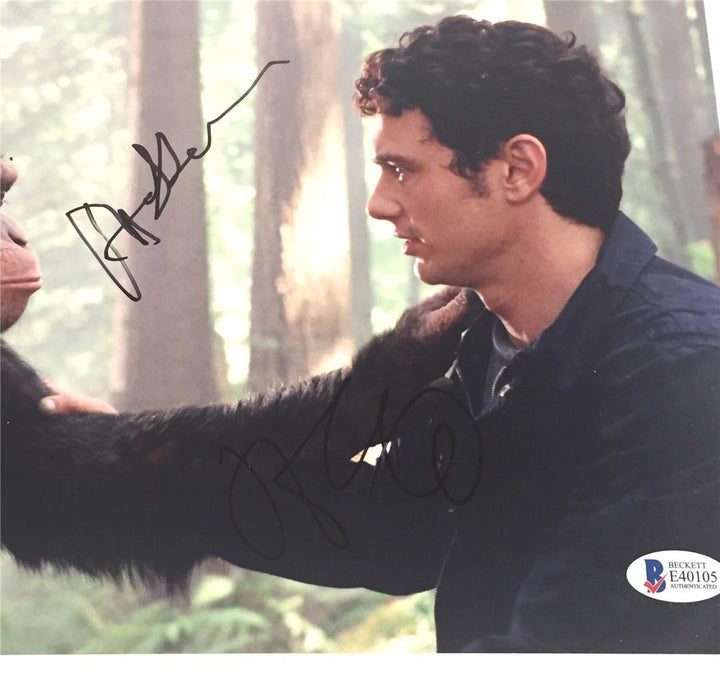Planet of the Apes ANDY SERKIS & JAMES FRANCO Signed 8x10 Photo ~Beckett BAS COA