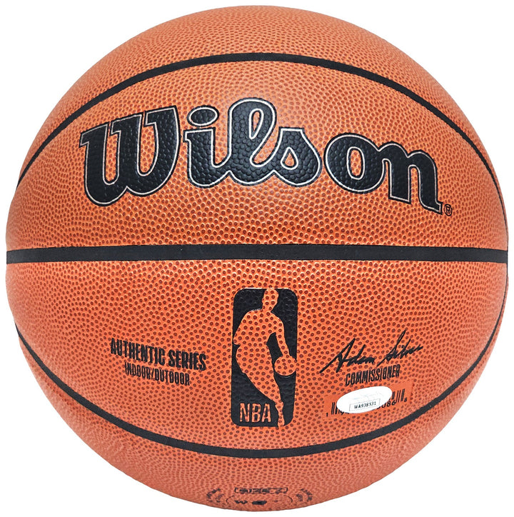 Larry Bird Signed Authentic Series I/O Indoor/Outdoor Basketball Celtics JSA