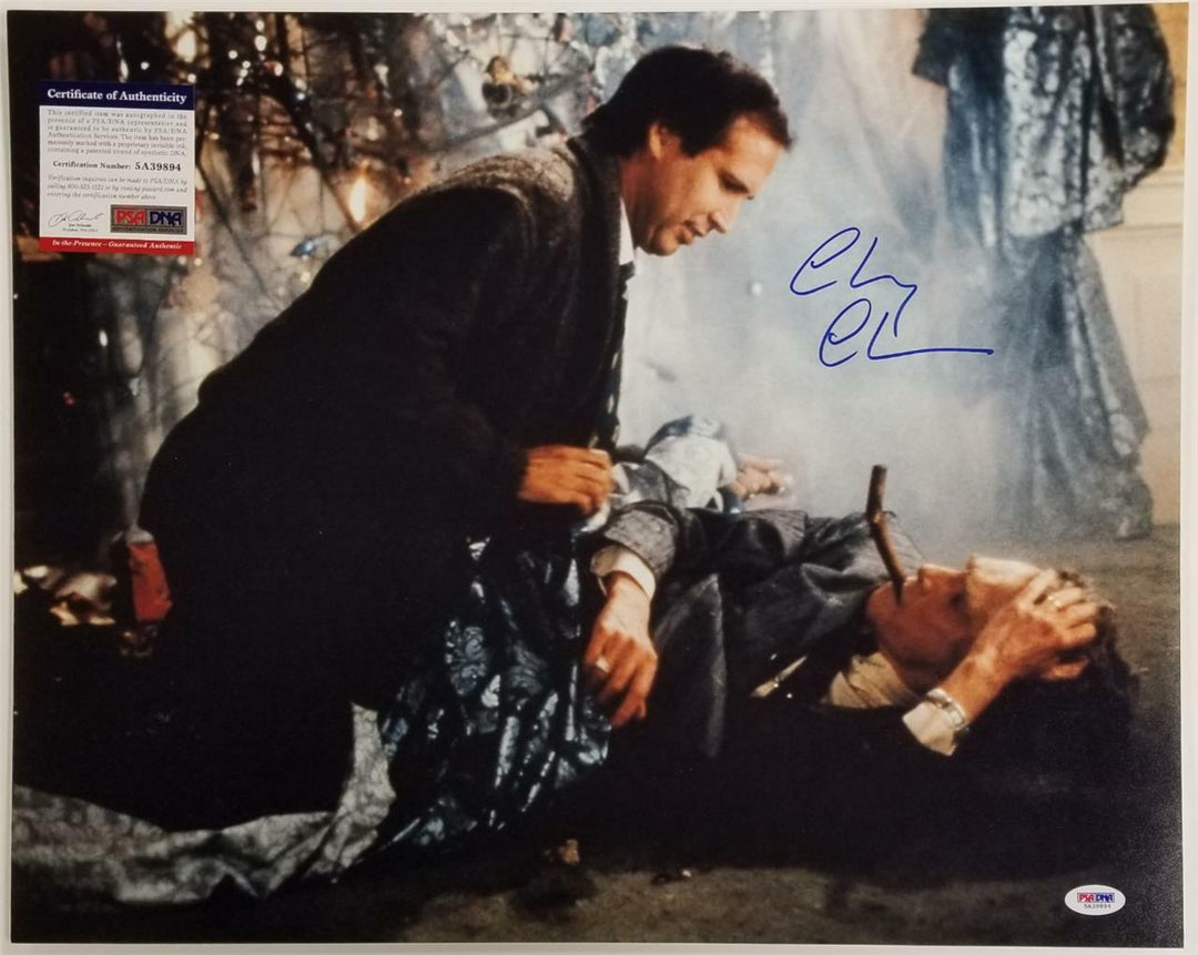 Chevy Chase signed Christmas Vacation 16x20 Photo Autograph (B)~ Beckett BAS COA