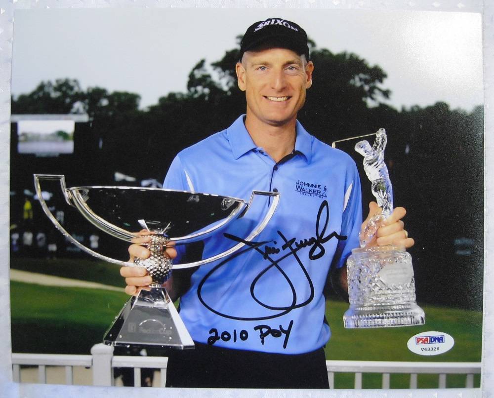 Jim Furyk Signed "2010 POY" 8x10 PGA Photo Golf Autograph PSA/DNA COA