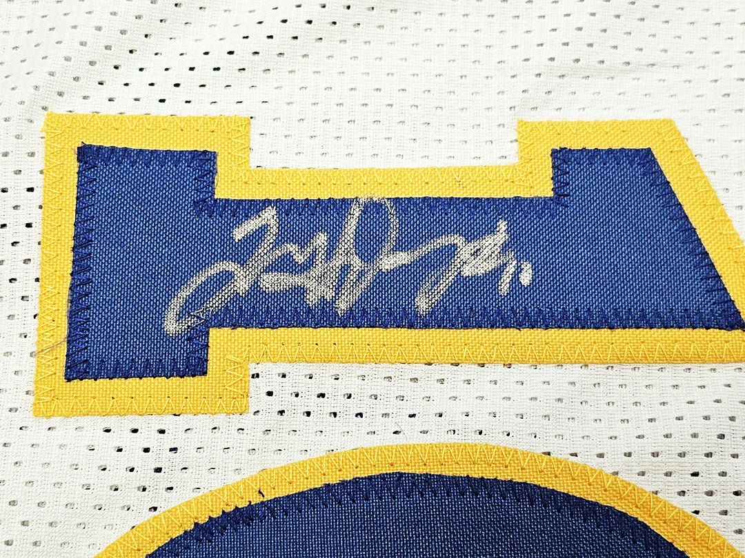 Warriors Chris Mullin, Tim Hardaway Mitch Richmond Auto White Jersey Run TMC BAS