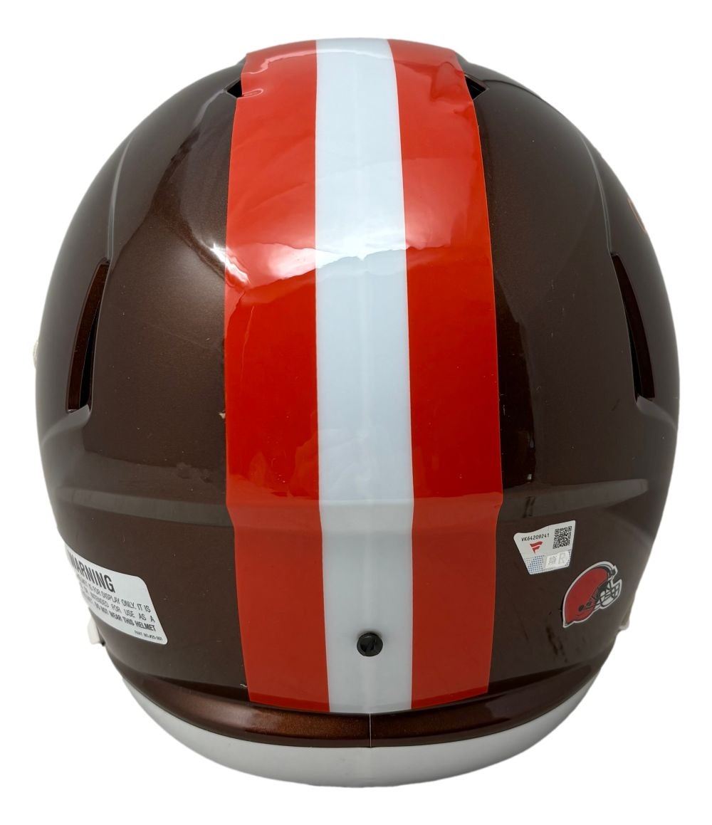 Nick Chubb Signed Cleveland Browns FS Flash Replica Speed Helmet Fanatics
