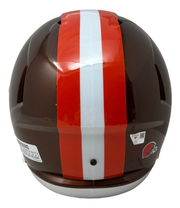 Nick Chubb Signed Cleveland Browns FS Flash Replica Speed Helmet Fanatics