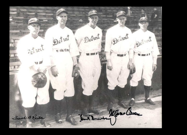 Greenberg Owen Reiber PSA DNA Loa Signed by 3 8x10 Photo Autograph Tigers