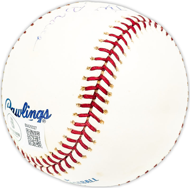 Cecil Butler Signed MLB Baseball Milwaukee Braves Beckett QR