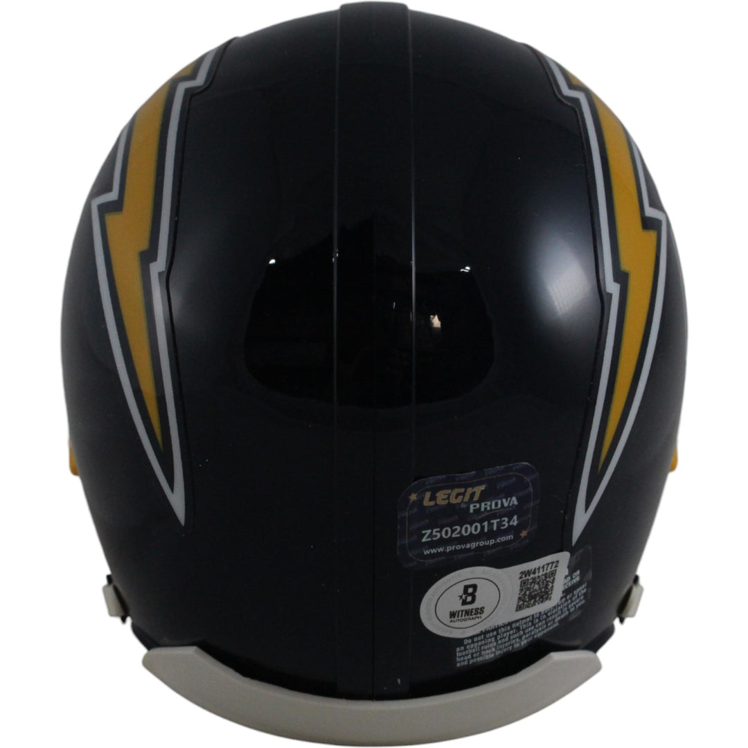 Dan Fouts Autographed San Diego Chargers TB 74-87 VSR4 Mini Helmet HOF BAS 49253