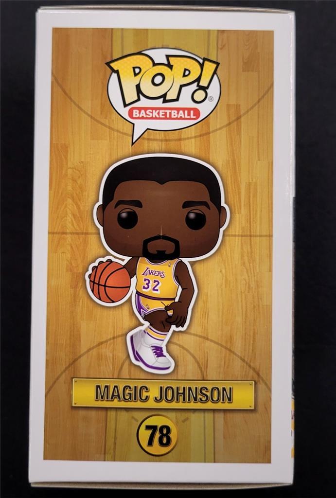 Magic Johnson signed Lakers Yellow Funko Pop! autograph ~ Beckett BAS Witness