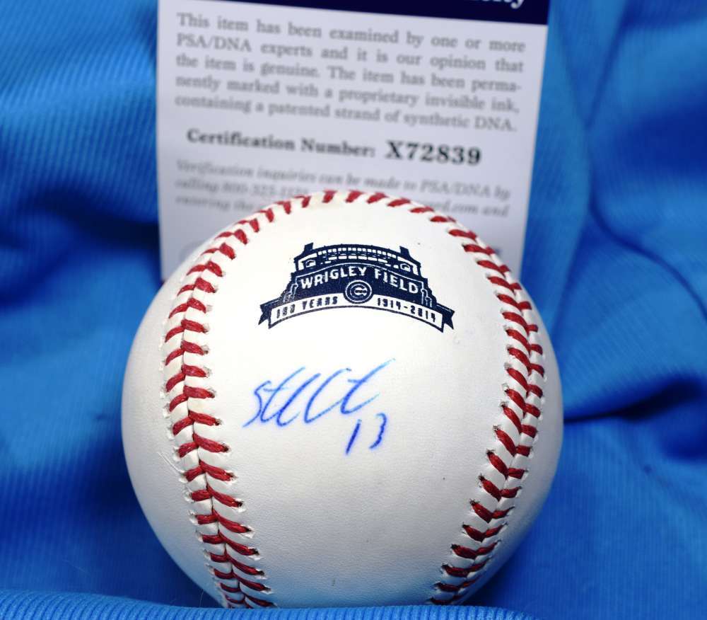 Starlin Castro Signed Psa Dna Coa Major League Oml Baseball Authentic Autograph