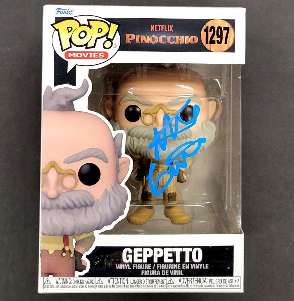 Mark Gustafson signed Pinocchio Geppetto Funko Pop! autograph (A) ~ BAS Beckett
