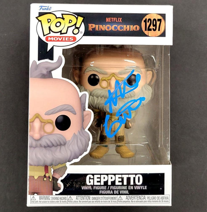 Mark Gustafson signed Pinocchio Geppetto Funko Pop! autograph (A) ~ BAS Beckett
