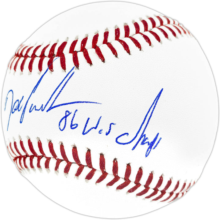 Dwight "Doc" Gooden Signed MLB Baseball New York Mets "86 WS Champs" Beckett Wit