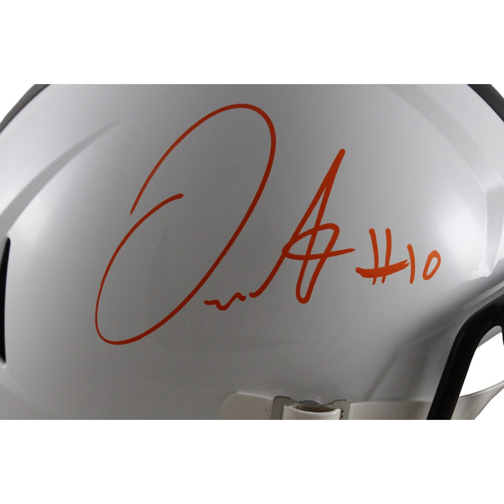 Quinshon Judkins Signed Cleveland Browns F/S 23 Alt Helmet Beckett Witness 55163