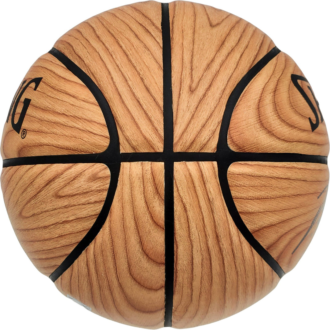 Damian Lillard Auto Official Spalding Trail Blazers Wood Logo Basketball Beckett