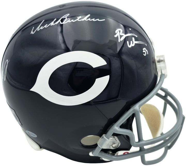 Dick Butkus Mike Singletary Brian Urlacher Auto Bears Blue Full Size Rep Helmet