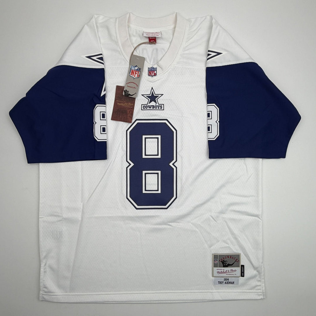 Autographed/Signed Troy Aikman Cowboys Authentic M&N Jersey Fanatics COA
