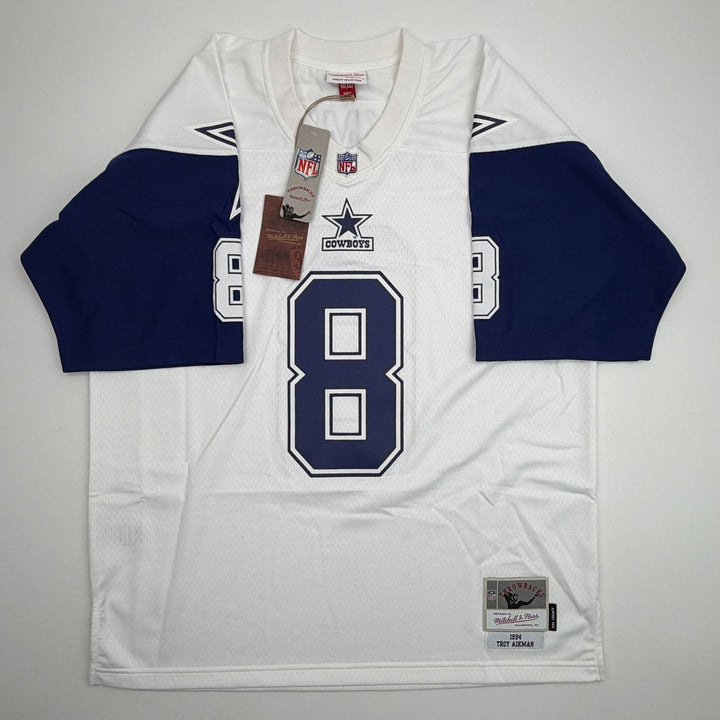 Autographed/Signed Troy Aikman Cowboys Authentic M&N Jersey Fanatics COA