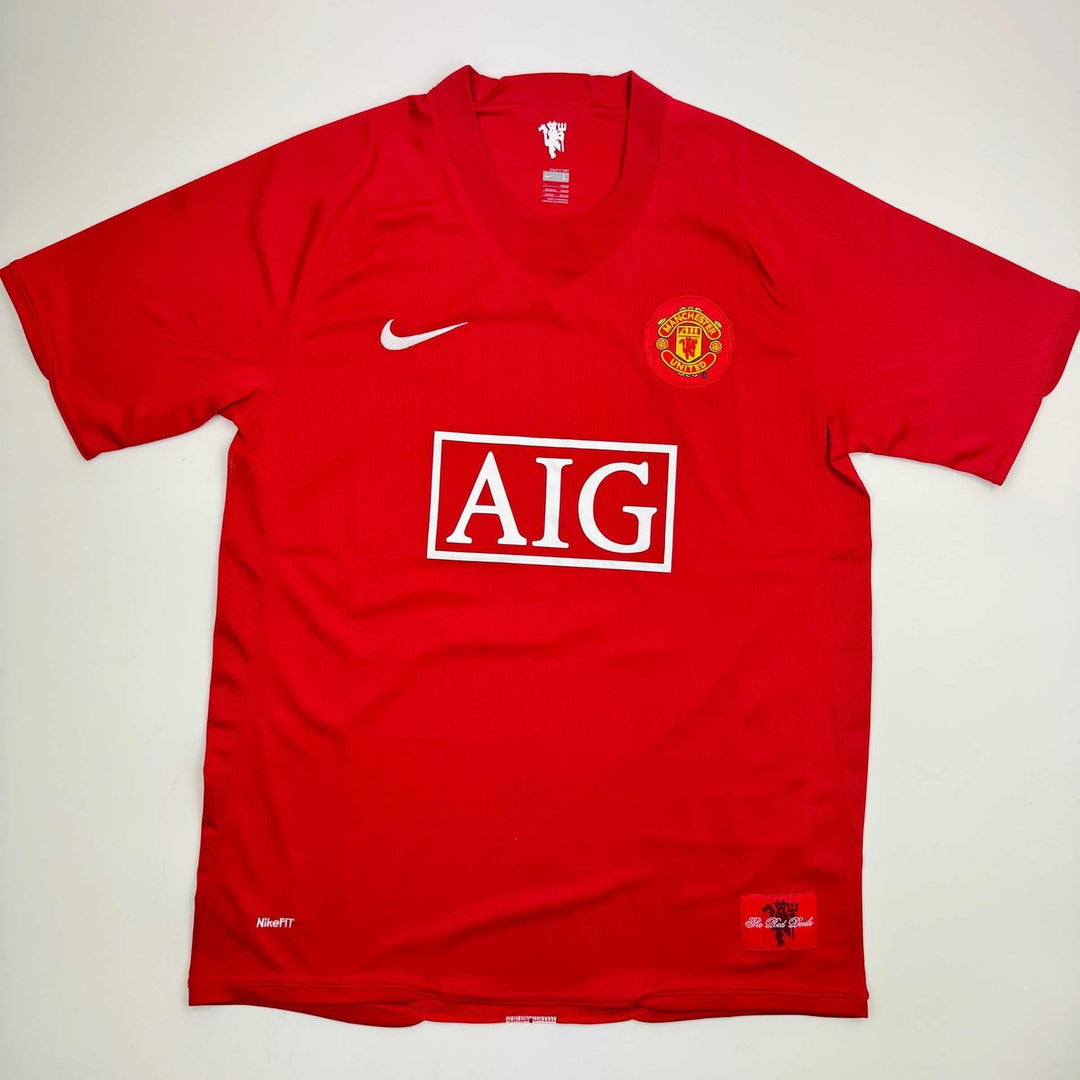 Autographed/Signed Carlos Tevez Manchester United Red Jersey Beckett COA