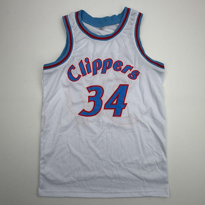 Autographed/Signed Terry Cummings Los Angeles White Jersey Beckett BAS COA