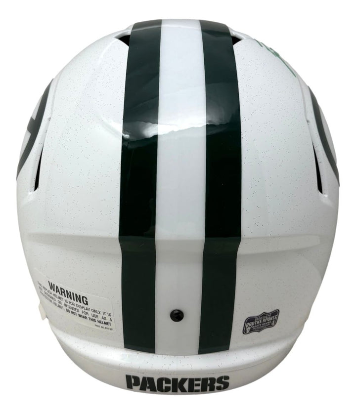 Brett Favre Signed Green Bay Packers FS White Replica Speed Helmet Radtke Holo