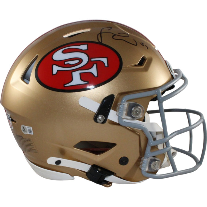 Fred Warner Autographed San Francisco 49ers SpeedFlex TB Helmet Beckett 56482