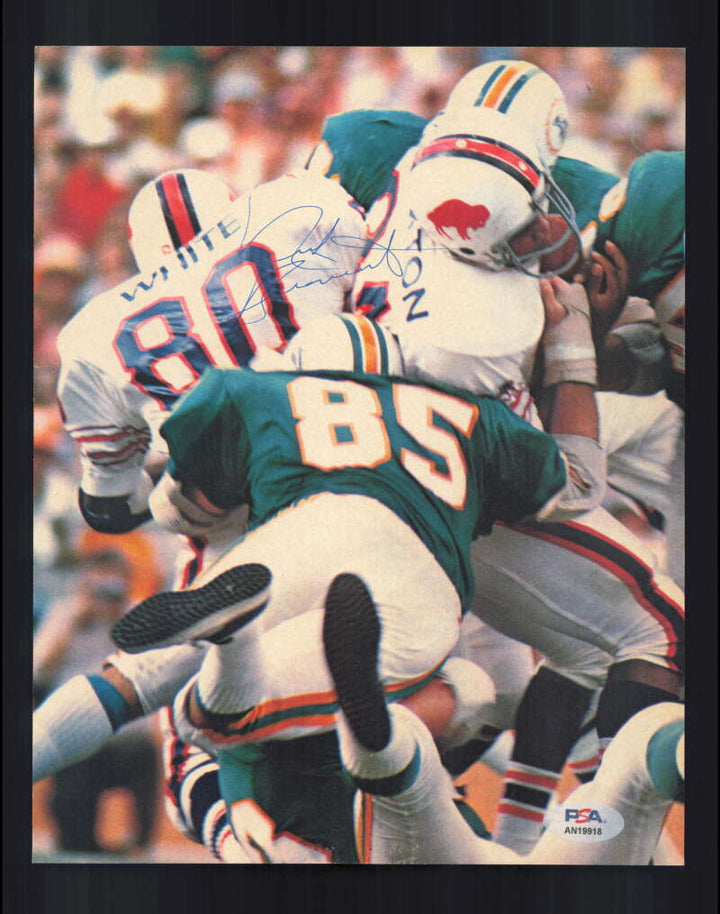 Nick Buoniconti PSA DNA Signed 70`s Vintage 8x10 Photograph Autograph Dolphins