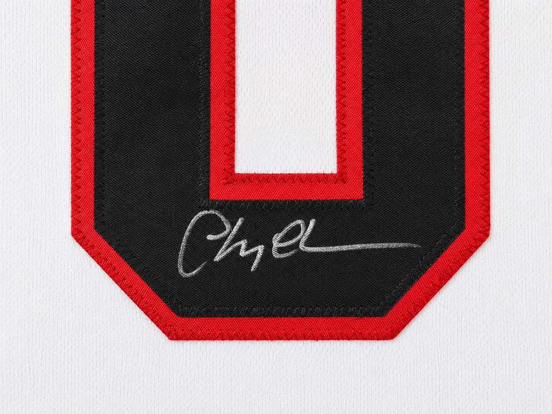 Christmas Vacation Chevy Chase Signed White Jersey Clark Griswold Beckett BAS QR