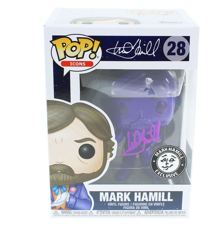 Mark Hamill Autographed Joker Funko Pop Variant Official Pix COA Signed Batman