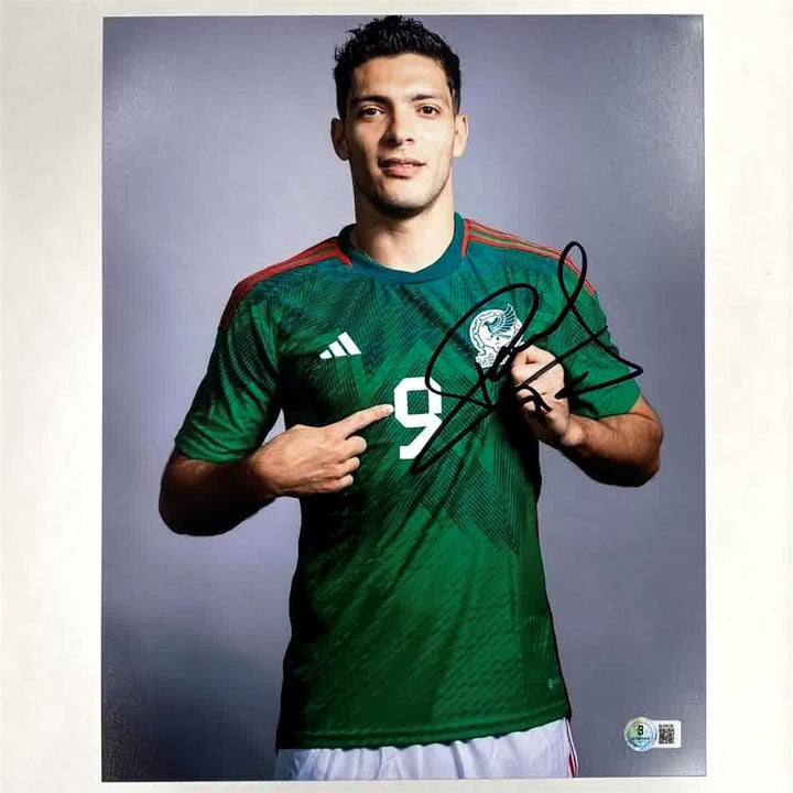 Raul Jimenez signed Team Mexico 11x14 photo autograph ~ Beckett BAS