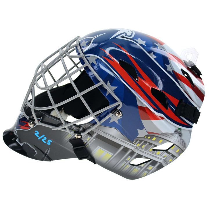 Logan Thompson Autographed Washington Capitals Goalie Mask Inscribed #D/25 IGM