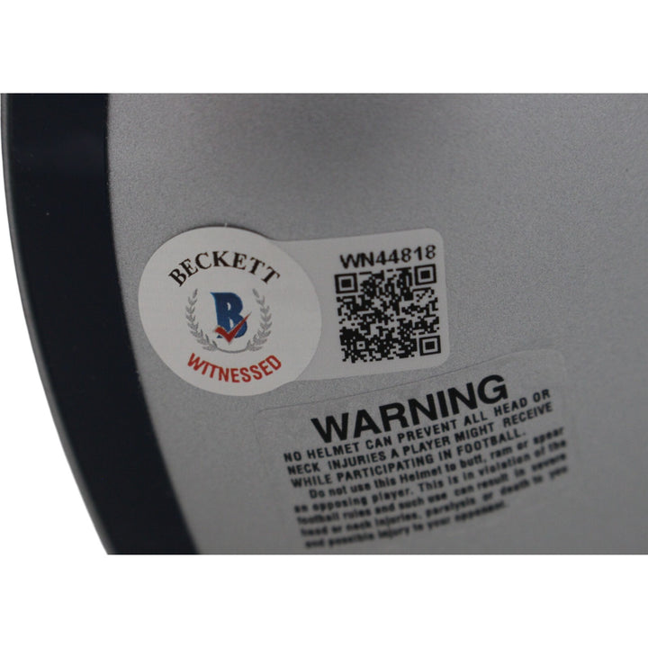 Roger Staubach Autographed Dallas Cowboys VSR4 Mini Helmet SB MVP Beckett 46595