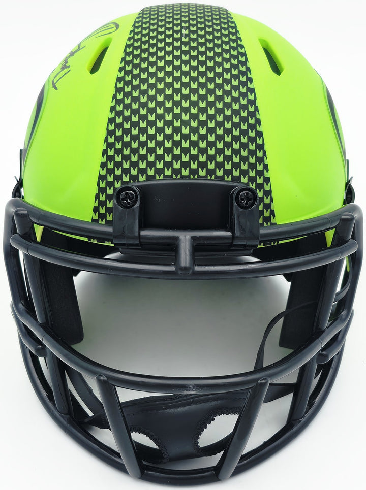 Byron Murphy II Signed Seattle Seahawks Rave Green Speed Mini Helmet MCS Holo