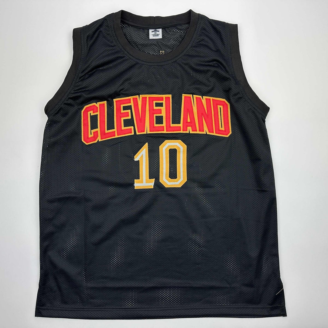 Facsimile Autographed Darius Garland Cleveland Black Reprint Jersey Size Mens XL