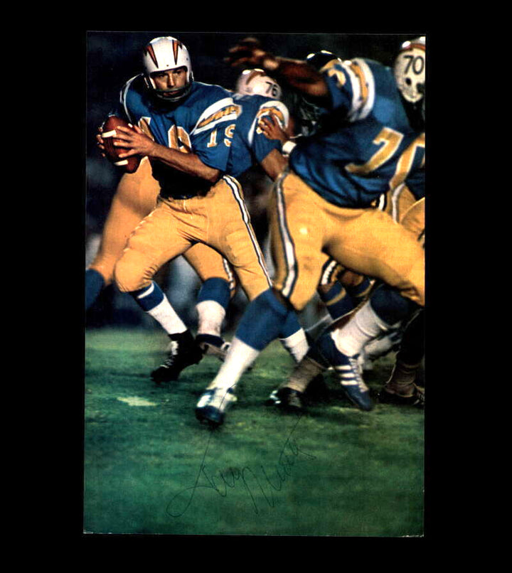 Johnny Unitas JSA Autograph Vintage 6x8 Signed Photo 60`s Chargers