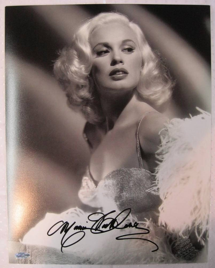 Mamie Van Doren Signed 16x20 Autograph Photo Playboy Model Auto OC Dugout Holo A