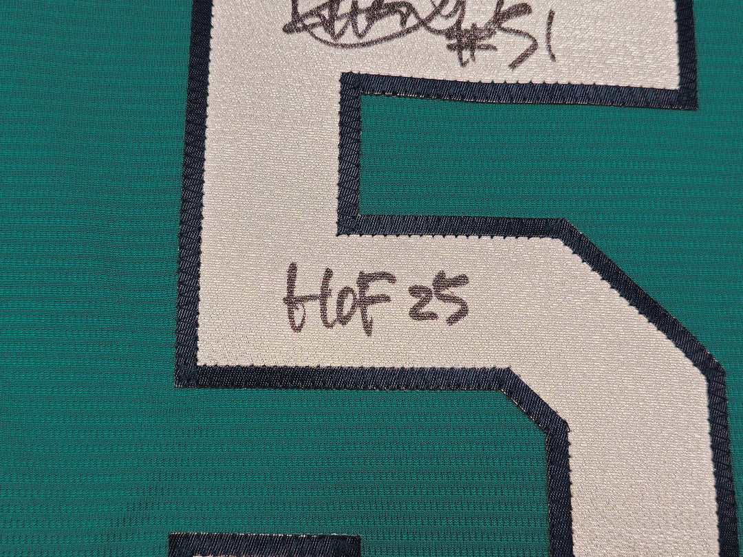 Mariners Ichiro Suzuki Auto Teal Nike Jersey Size XL "HOF 25" IS Holo & Beckett