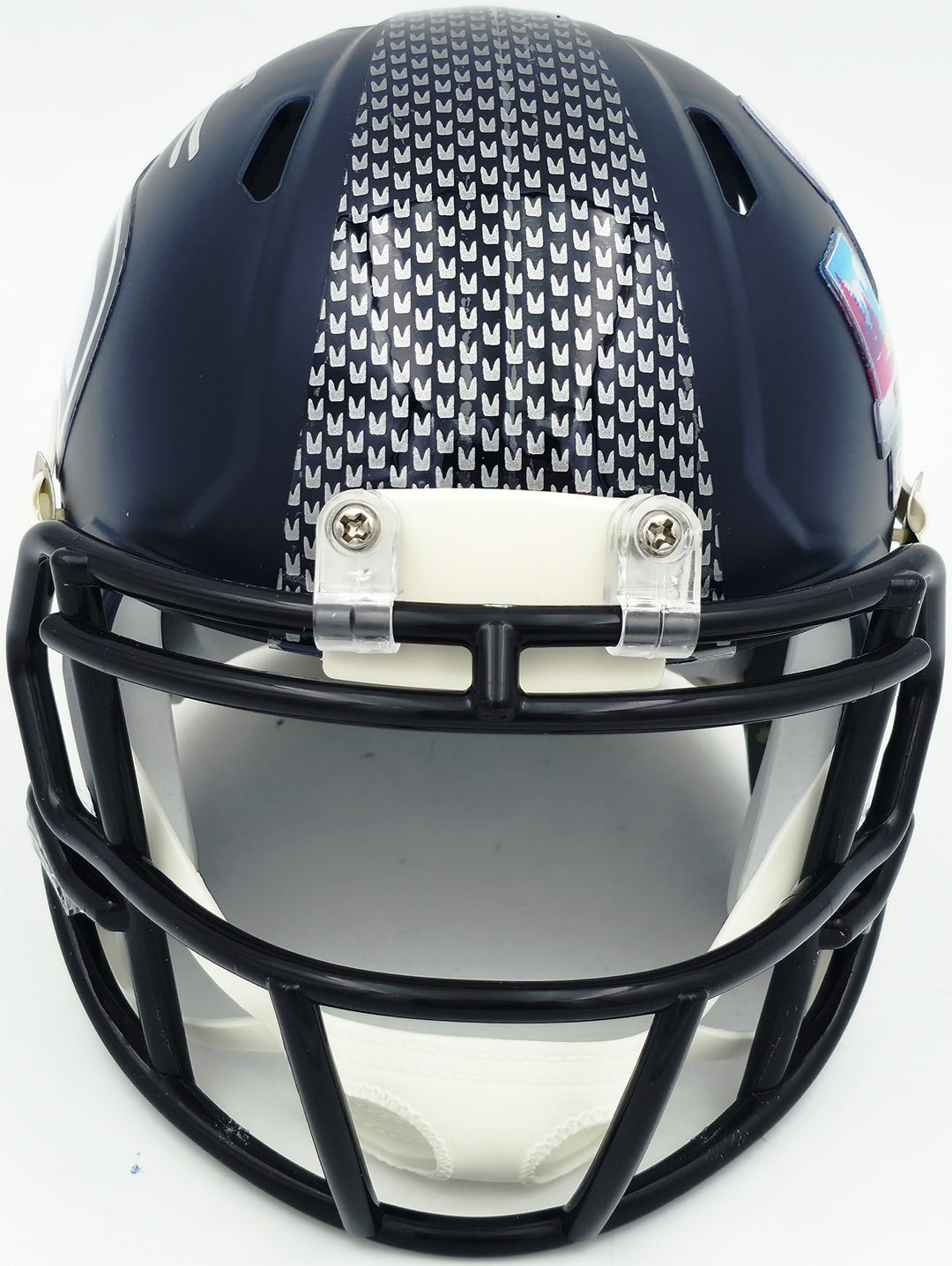 Tory Horton Signed Seahawks Blue SB LX Champions Logo Speed Mini Helmet MCS Holo