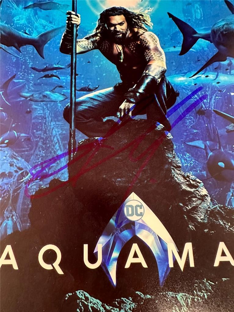 Jason Momoa signed Aquaman 12x18 photo poster autograph PSA/DNA COA