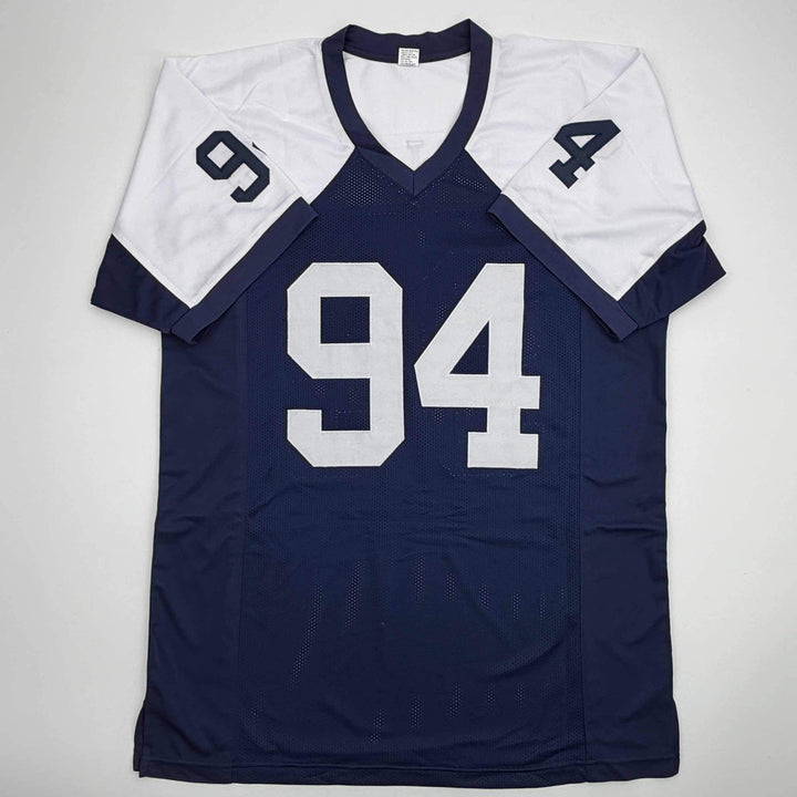 Autographed/Signed Charles Haley Dallas Thanksgiving Day Football Jersey JSA COA