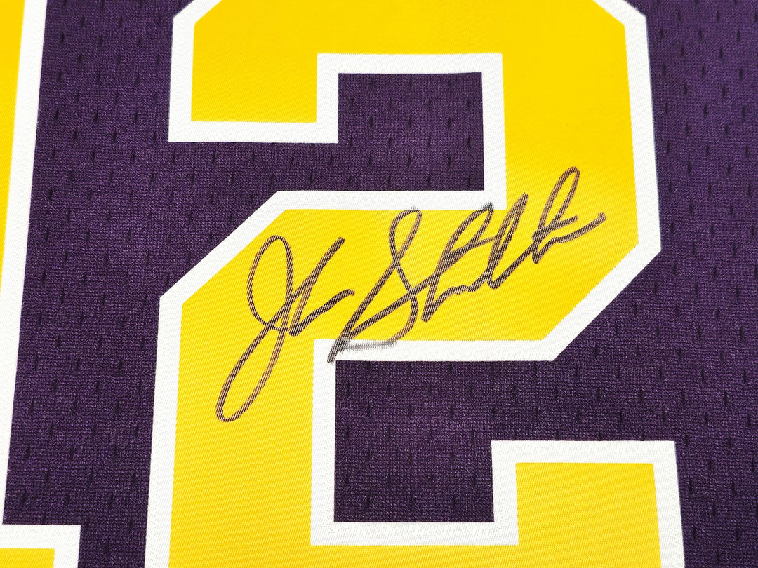 Jazz John Stockton Auto Purple Authentic Mitchell Ness 91 HWC Swingman Jersey XL