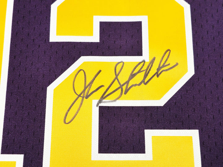 Jazz John Stockton Auto Purple Authentic Mitchell Ness 91 HWC Swingman Jersey XL