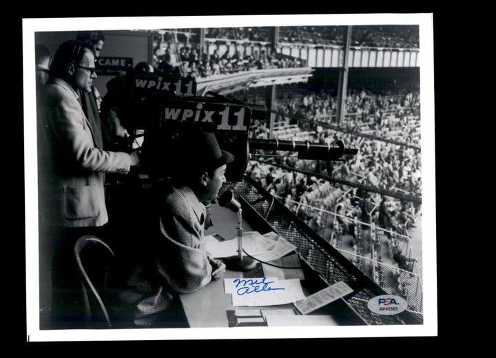 Mel Allen PSA DNA Signed 8x10 Photo Autographed
