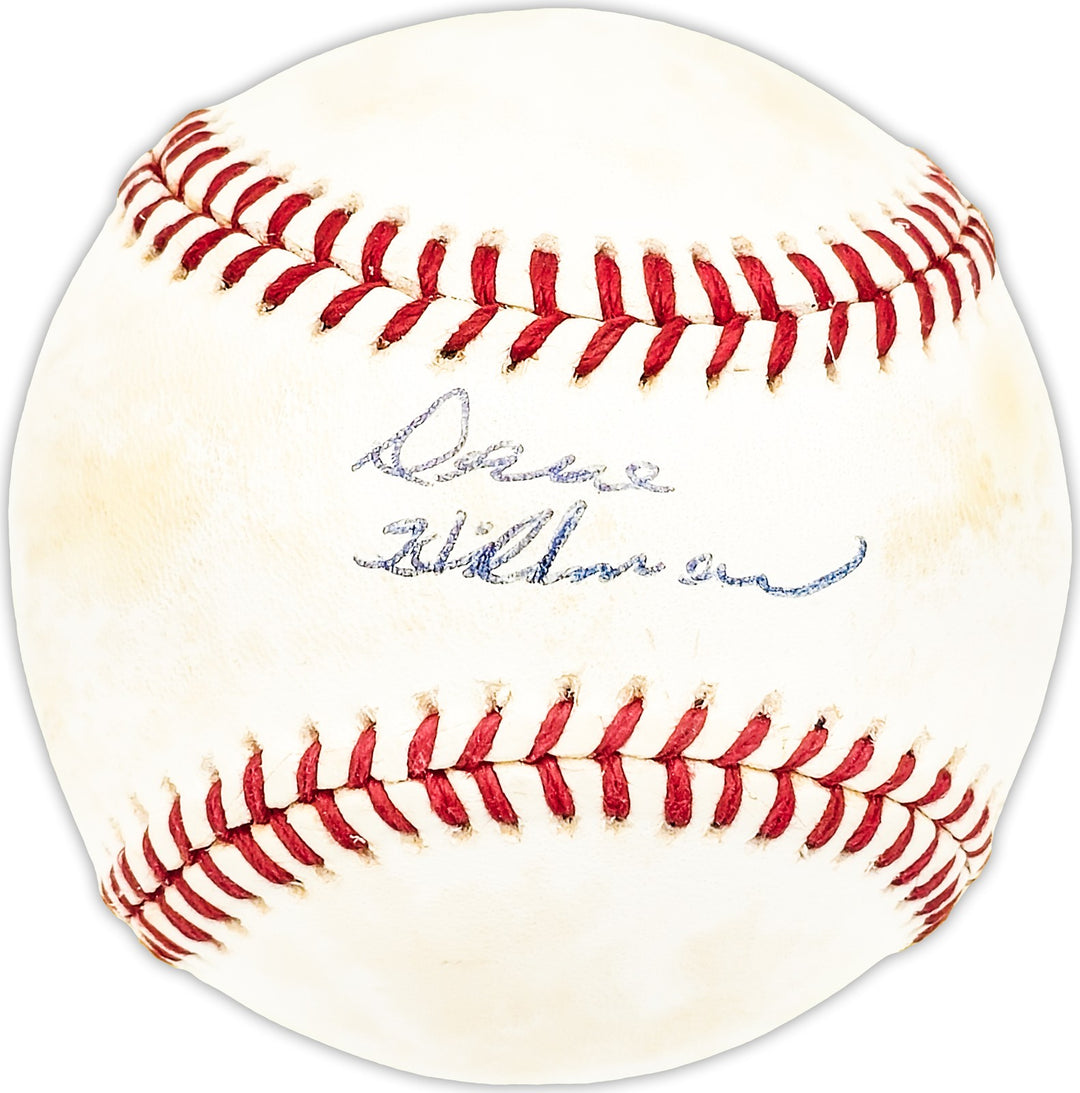 Dave Hillman Signed AL Baseball Boston Red Sox, Chicago Cubs Beckett #BM25784