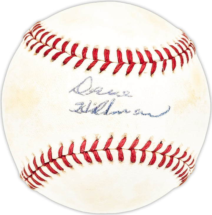 Dave Hillman Signed AL Baseball Boston Red Sox, Chicago Cubs Beckett #BM25784