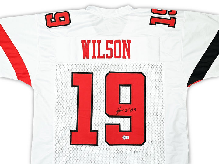 Texas Tech Red Raiders Tyree Wilson Autographed Signed White Jersey Beckett Wit