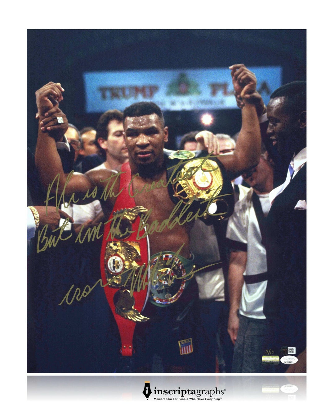 Mike Tyson Signed Framed 16x20 Photo Inscribed "Ali Greatest" #D/10 JSA COA